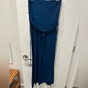 *A|B* blue wide leg flow pant